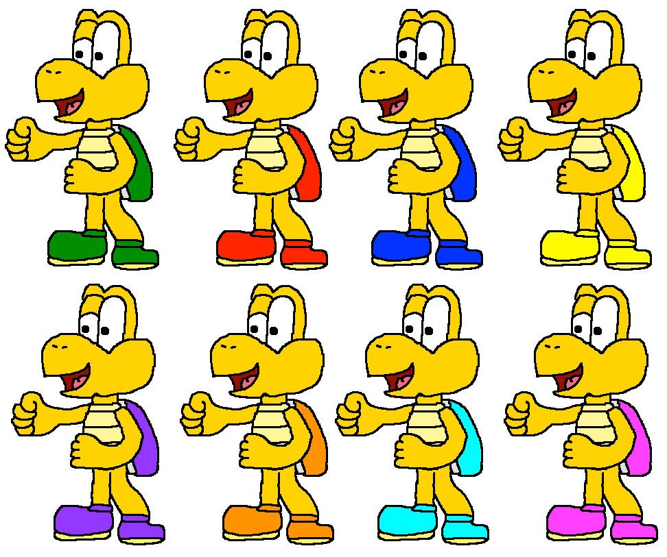 Koopa Color Koopa Troopa's SSB Alternate Color Idea by macloud34100 on DeviantArt