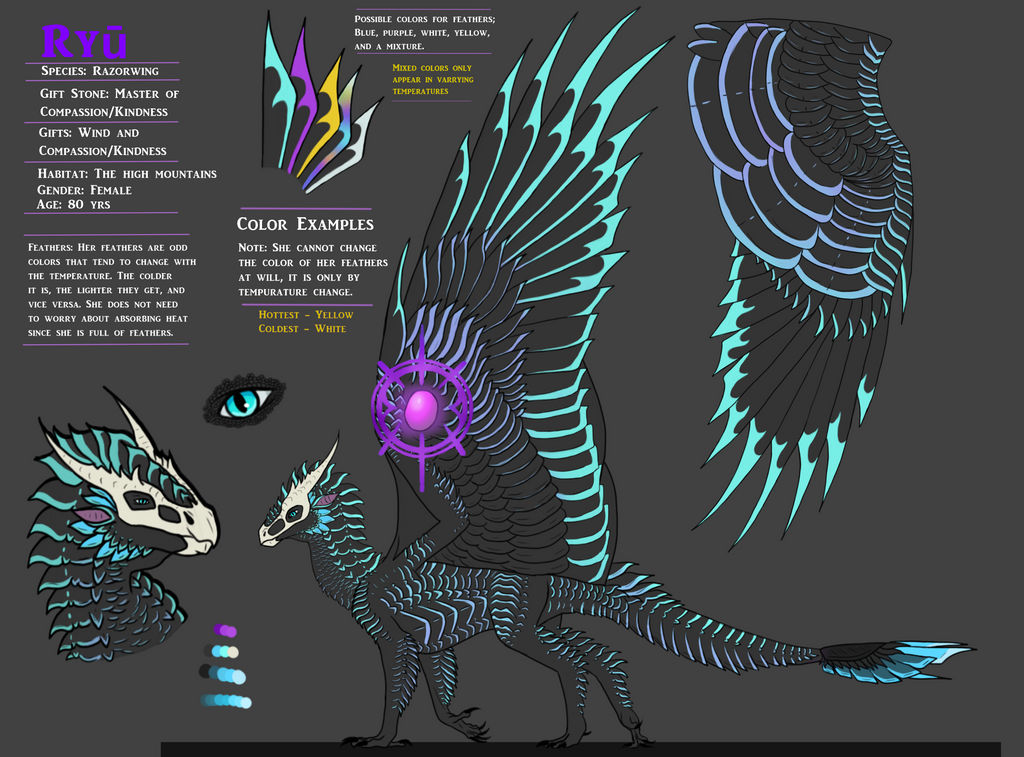 Ryuu Razorwing Reference by NyxShadeWing on DeviantArt