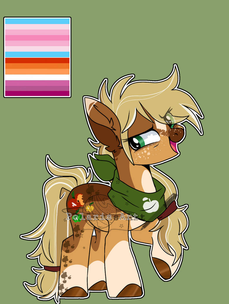 Mlp Applejack Color Inverted Redraw - Applejack by PolarisColor on DeviantArt