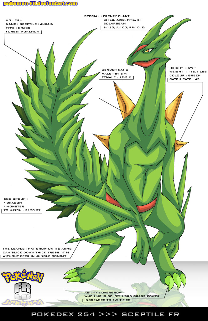 Pokedex 254 - Sceptile FR