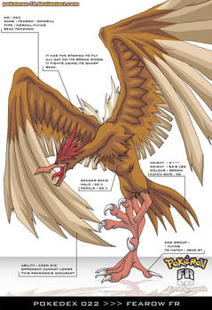 Pokedex 022 - Fearow FR