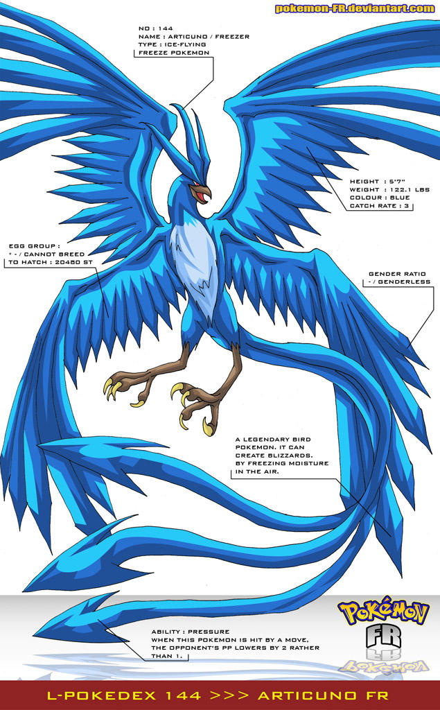 Articuno - #144 -  Pokédex