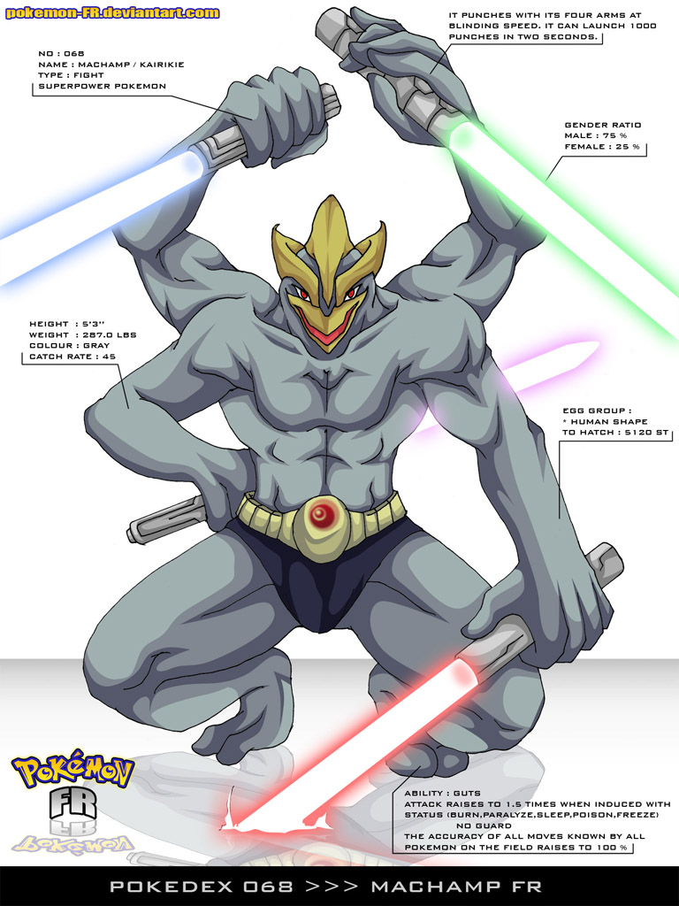 Pokedex 068 - Machamp FR