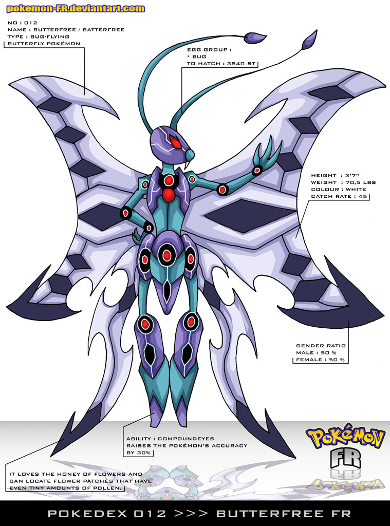 Pokedex 012 - Butterfree FR