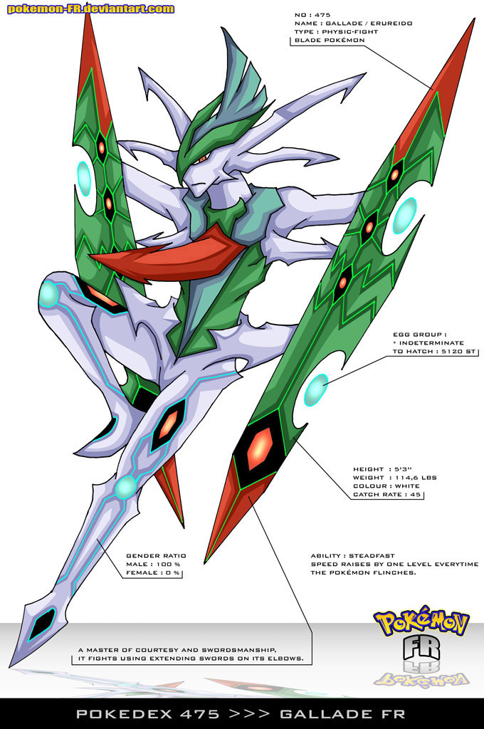 Pokedex 475 - Gallade FR