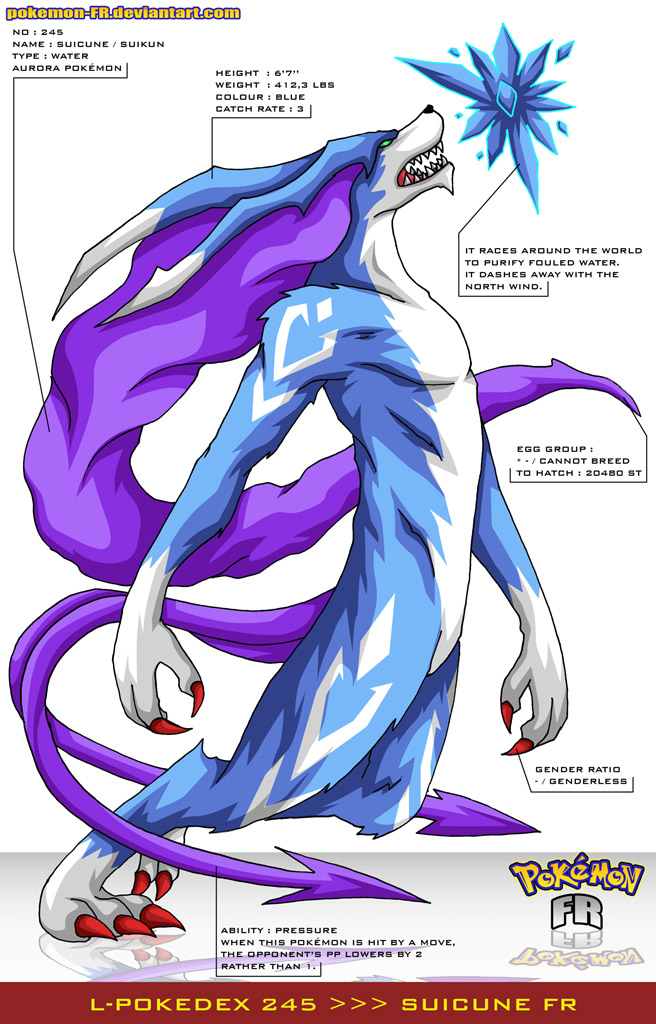 L Pokedex 245 Suicune Fr By Frbrothers86 On Deviantart L Pokedex 245 Suicune Fr By Frbrothers86 On Deviantart