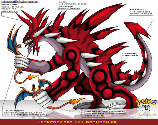 L'Pokedex 383 - Groudon FR