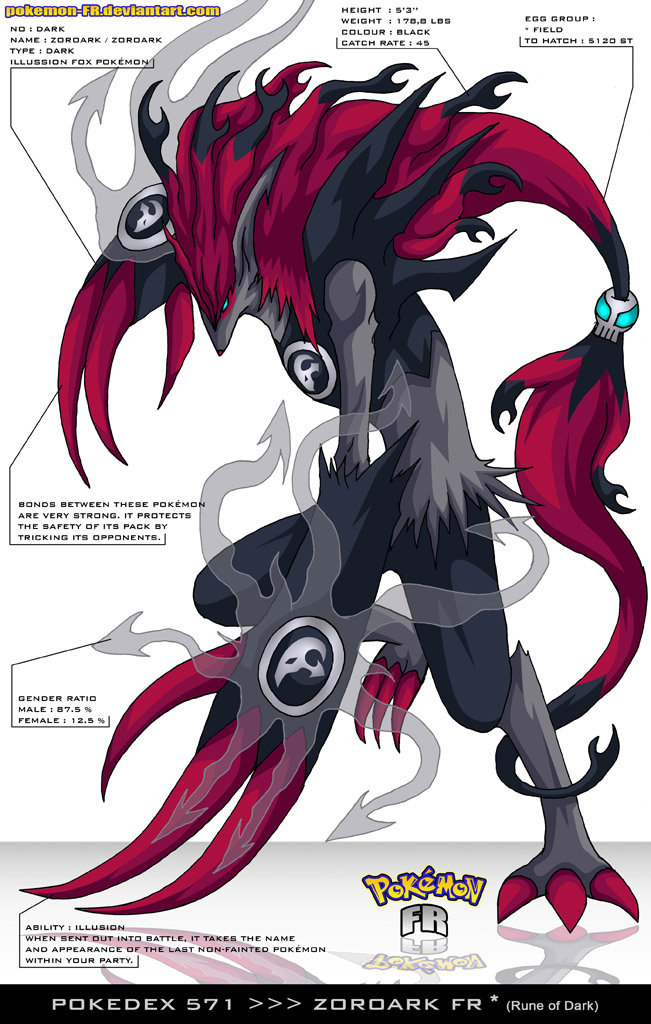 Pokedex 571 - Zoroark FR