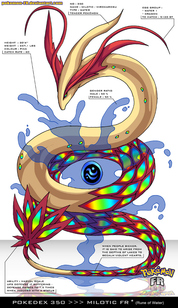 Milotic - #350 -  Pokédex