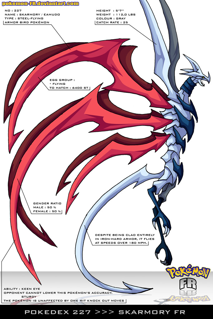 Pokedex 227 - Skarmory FR