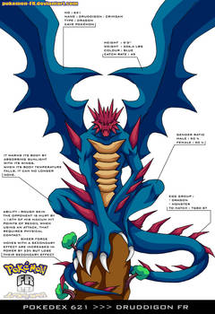 Pokedex 621 - Druddigon FR