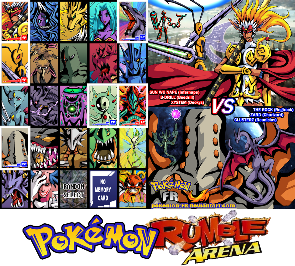 Pokemon Rumble Showdown Pokemon Rumble Arena by frbrothers86 on DeviantArt