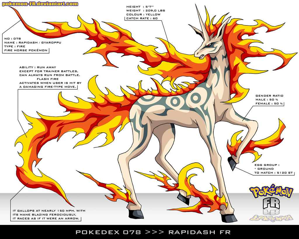 Pokedex 078 Rapidash Fr By Frbrothers86 On Deviantart Pokedex 078 Rapidash Fr By Frbrothers86 On Deviantart