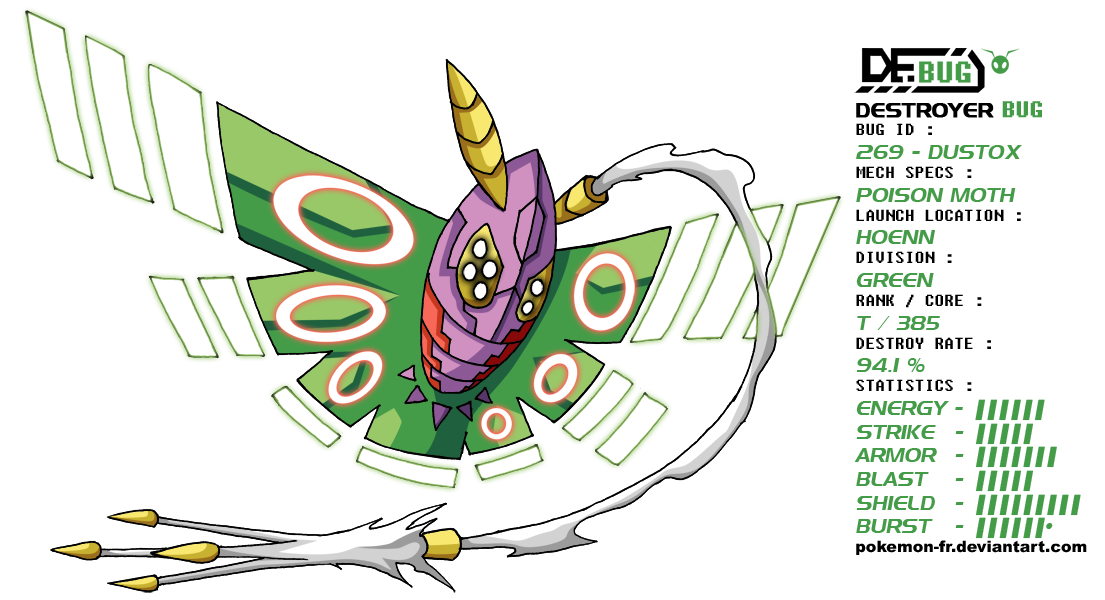 DeBUG 269 - Dustox by frbrothers86 on DeviantArt