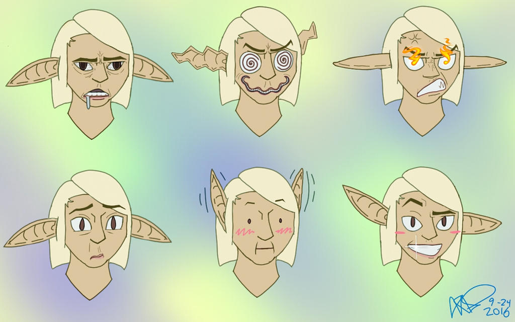 Elf Face Rocking Facial Expression Elf - 2 by Ukatofox on DeviantArt