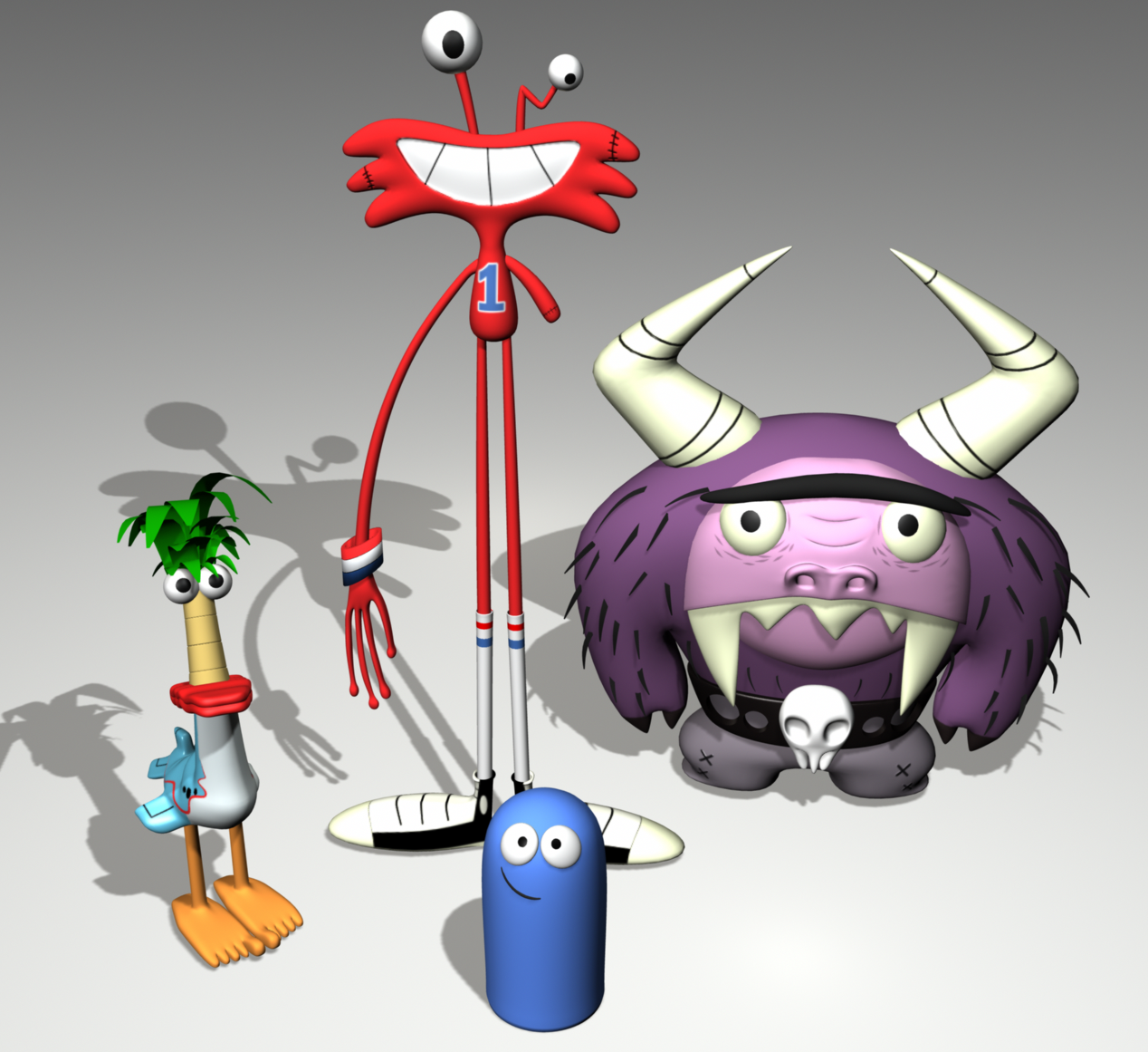 3D Imaginary Friends by JackInTheDark on DeviantArt