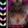 Instant bra hand painted PSD STOCK