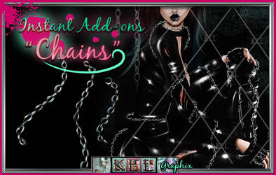 Chains PSD and PNG - layered hand painted chains