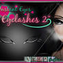 Painted digital overlay Eyelashes 2 PSD stock