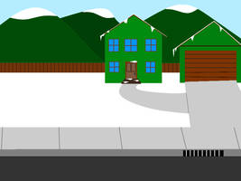 Half assed attempt at drawing Eric Cartman's house