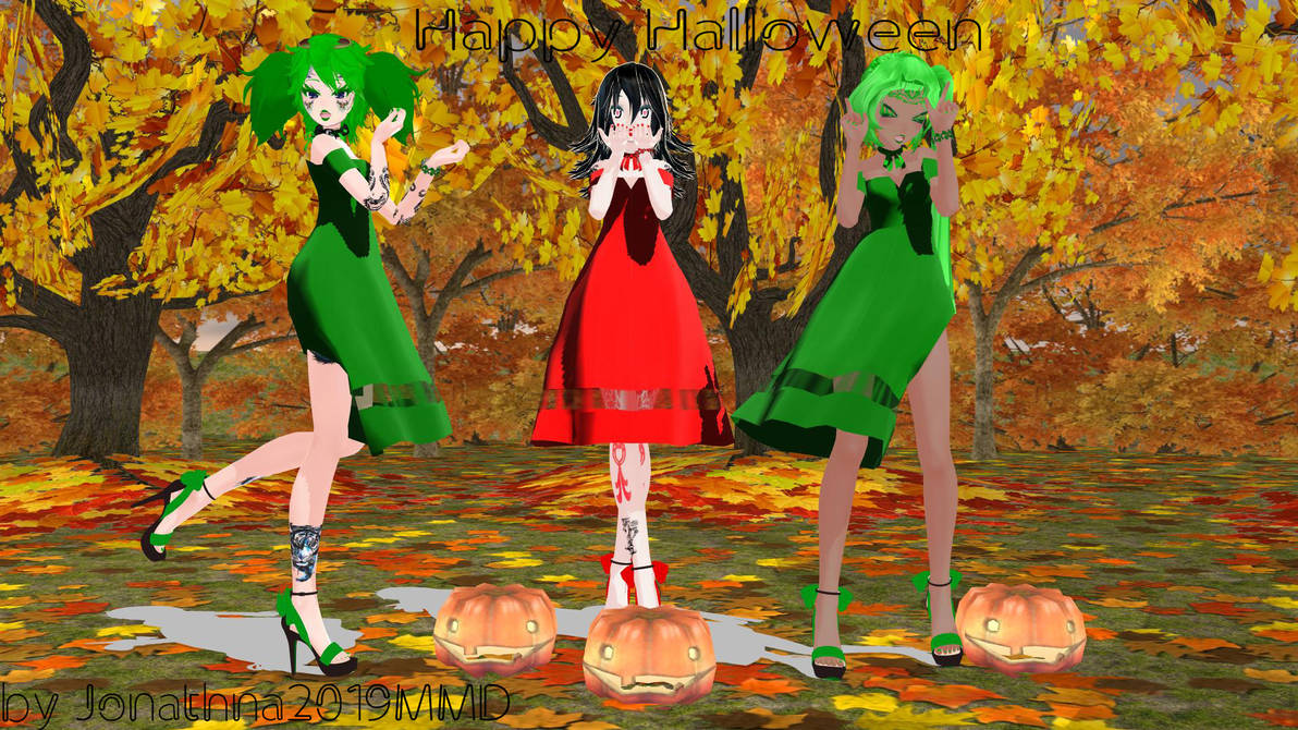 Lua Hallowwen Happy Hallowwen for my models with letters by Jonathan2019MMD on DeviantArt