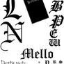 death note letters