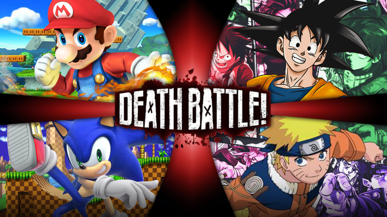 Mario and Sonic vs Goku and Naruto by SLGQ4 on DeviantArt