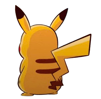 Pikachu Rear View Pikachu Backview Render by JustSomeApple on DeviantArt