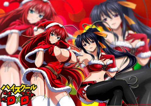 Highschool DxD - Christmas(Rias and Akeno) by LaDdraig