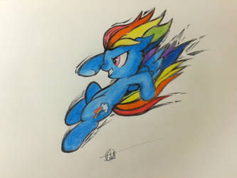 Rainbowdash Fighting is Magic!