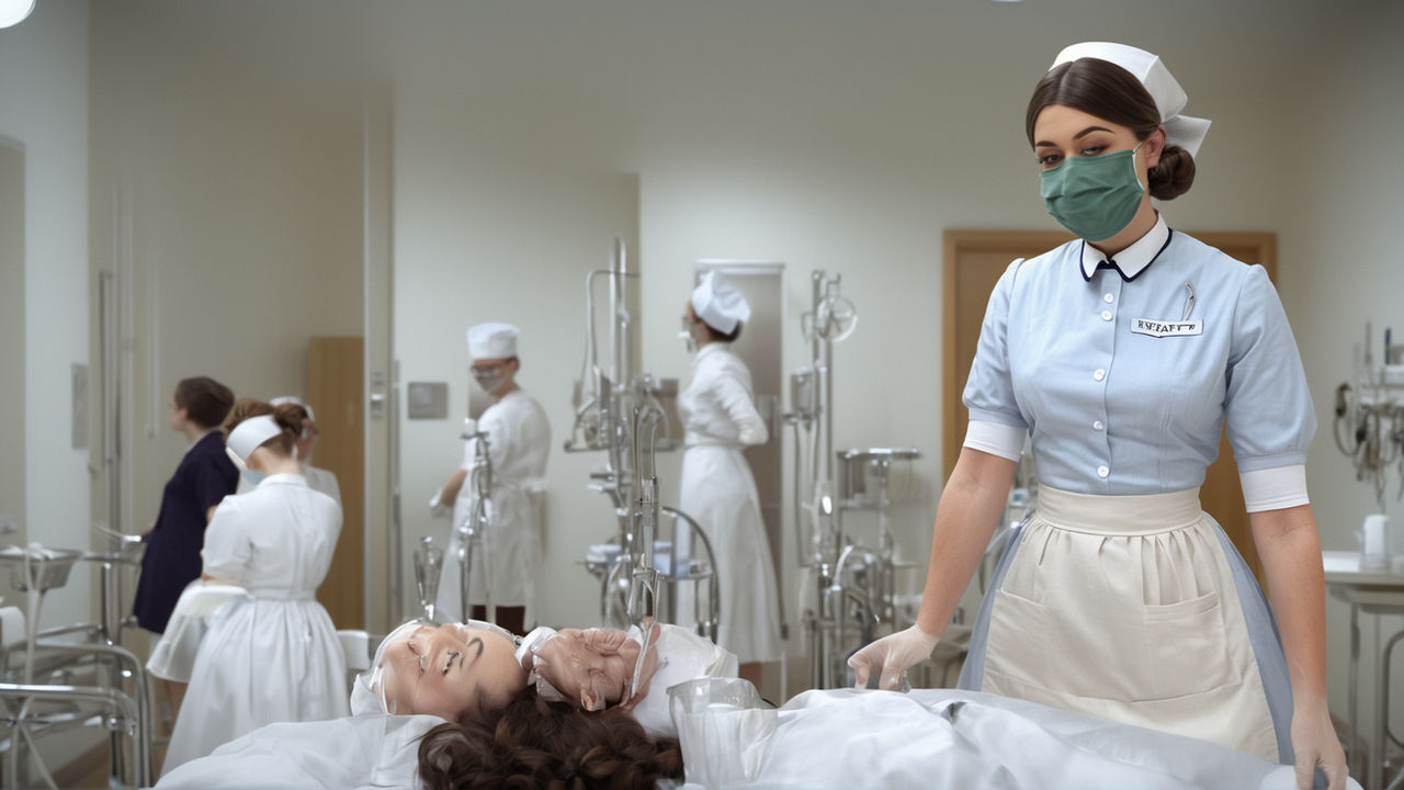 Weird AI art hospital scene by cronosgoloor on DeviantArt
