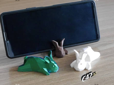 3d printed Bunny Phone Holders