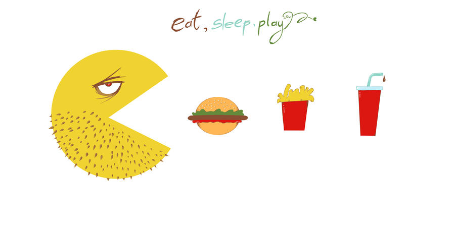 Pacman - Eat,Sleep,Play