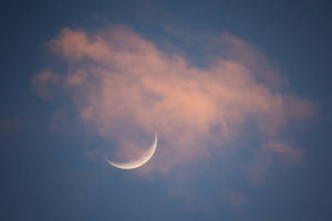 Moon dancing with the clouds