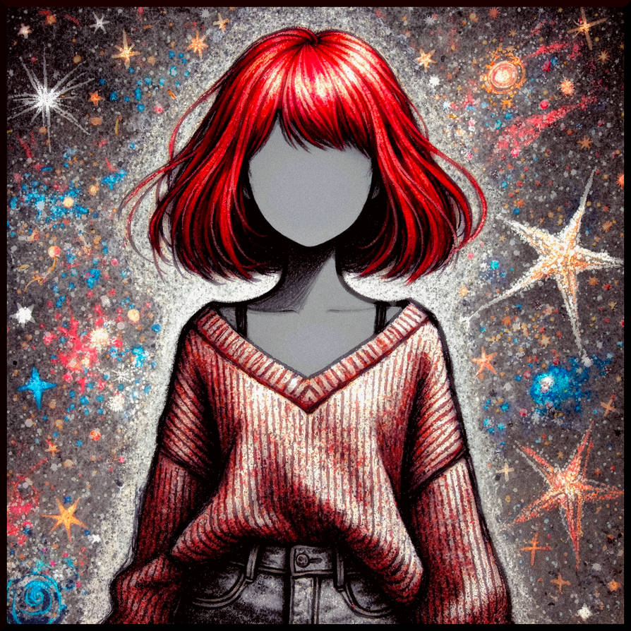 Faceless Girl in Chalk by BadBlinko on DeviantArt