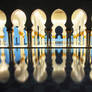 Sheikh Zayed Grand Mosque by night