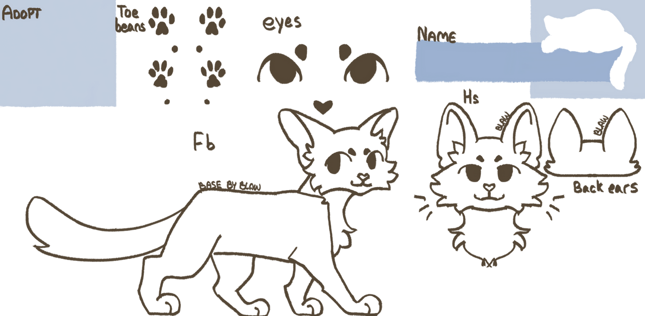 Cat Draw Reference Blocks Cat reference sheet by BlackbirdwingW on DeviantArt