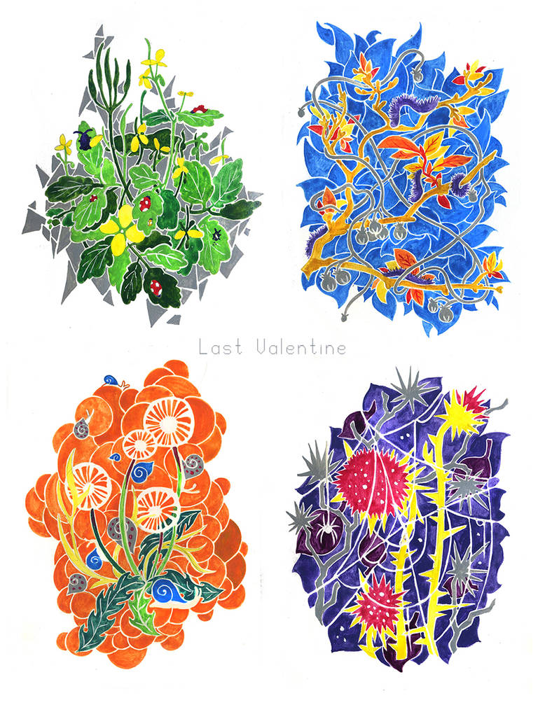 Plants and their visitors by Last-Valentine