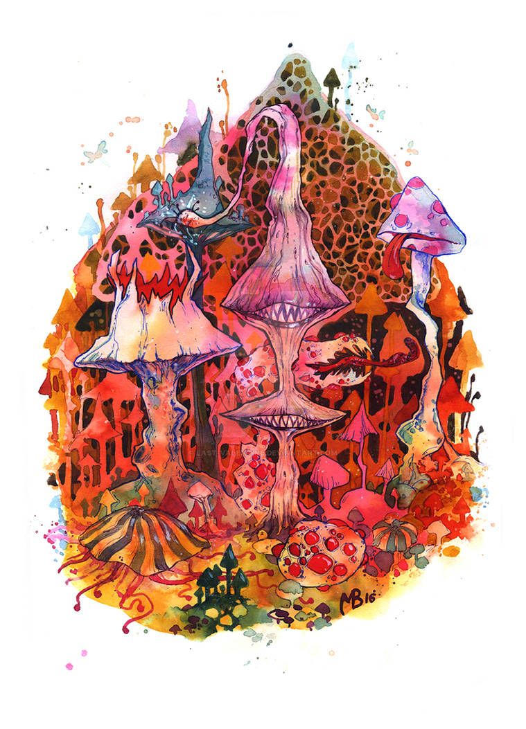 Carnivorous fungi by LastValentine on DeviantArt