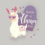 You're a llama fun! by Ikue