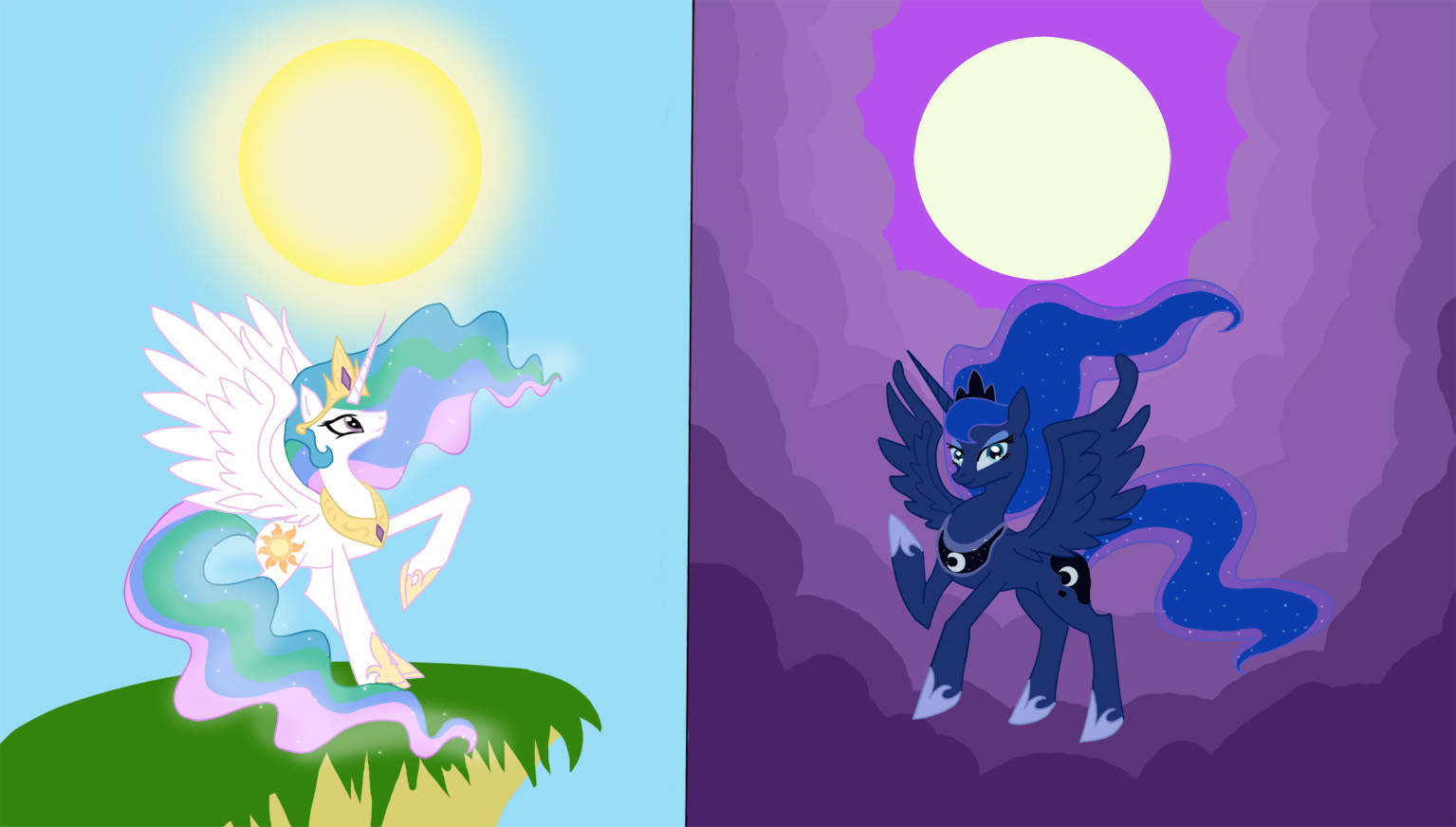 Celestia and Luna