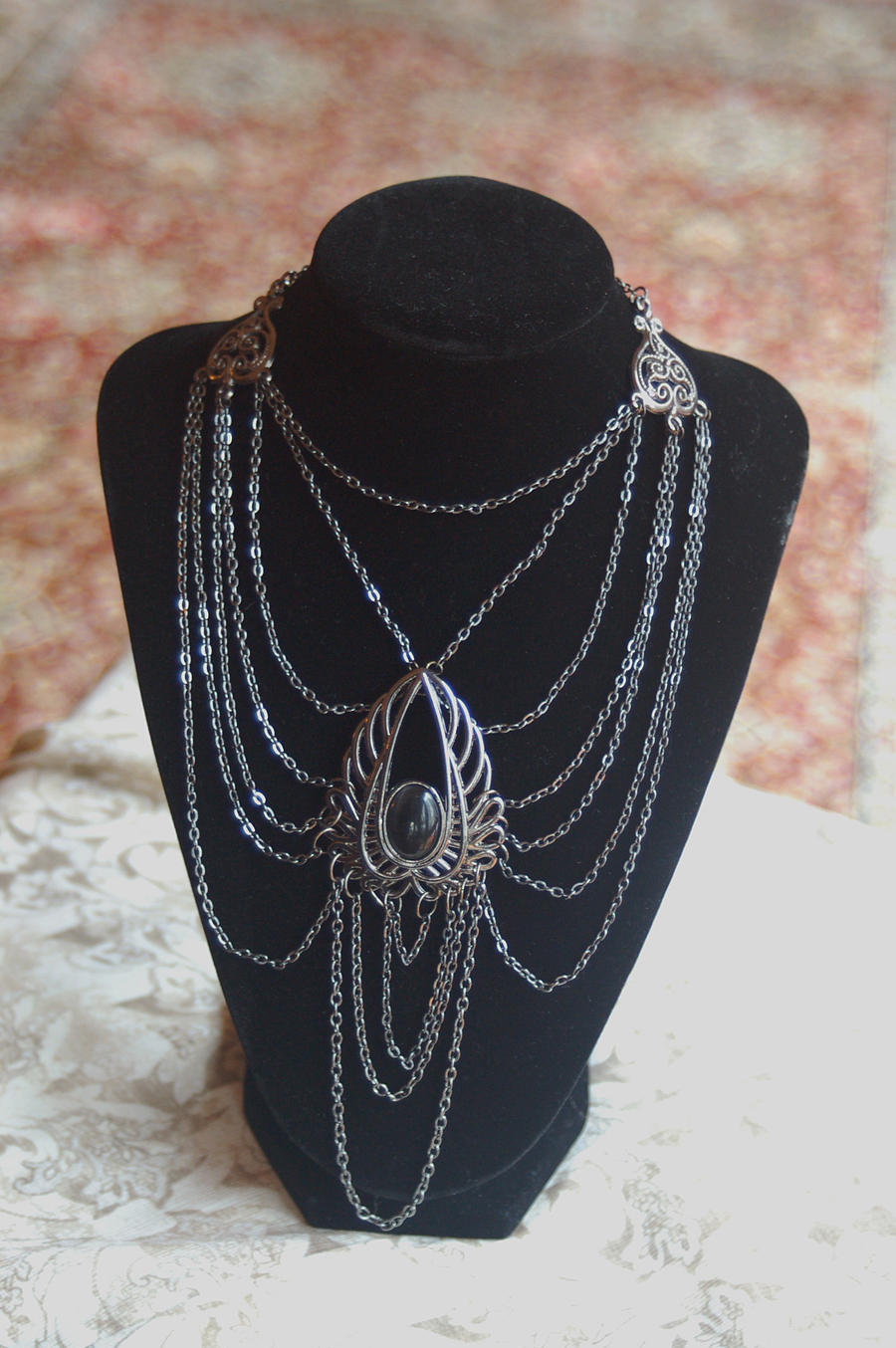 Dark Angel Winged Necklace