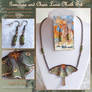 Gemstone and Chain Luna Moth Set