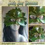 Variegated Holly Leaf Greenman Mask