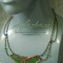 Luna Moth in Chains Necklace v2