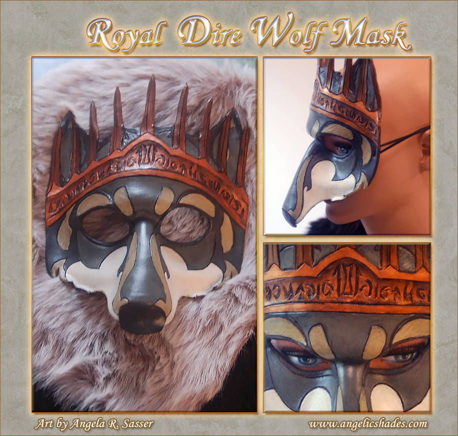 Royal Dire Wolf Mask by Angelic-Artisan