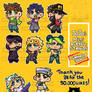 Jojo's Mini Acrylic Standees - PREVIEW -