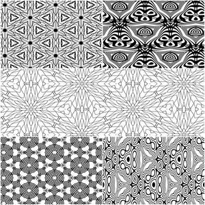 Seamless Pattern Coloring Pages 5 for $1