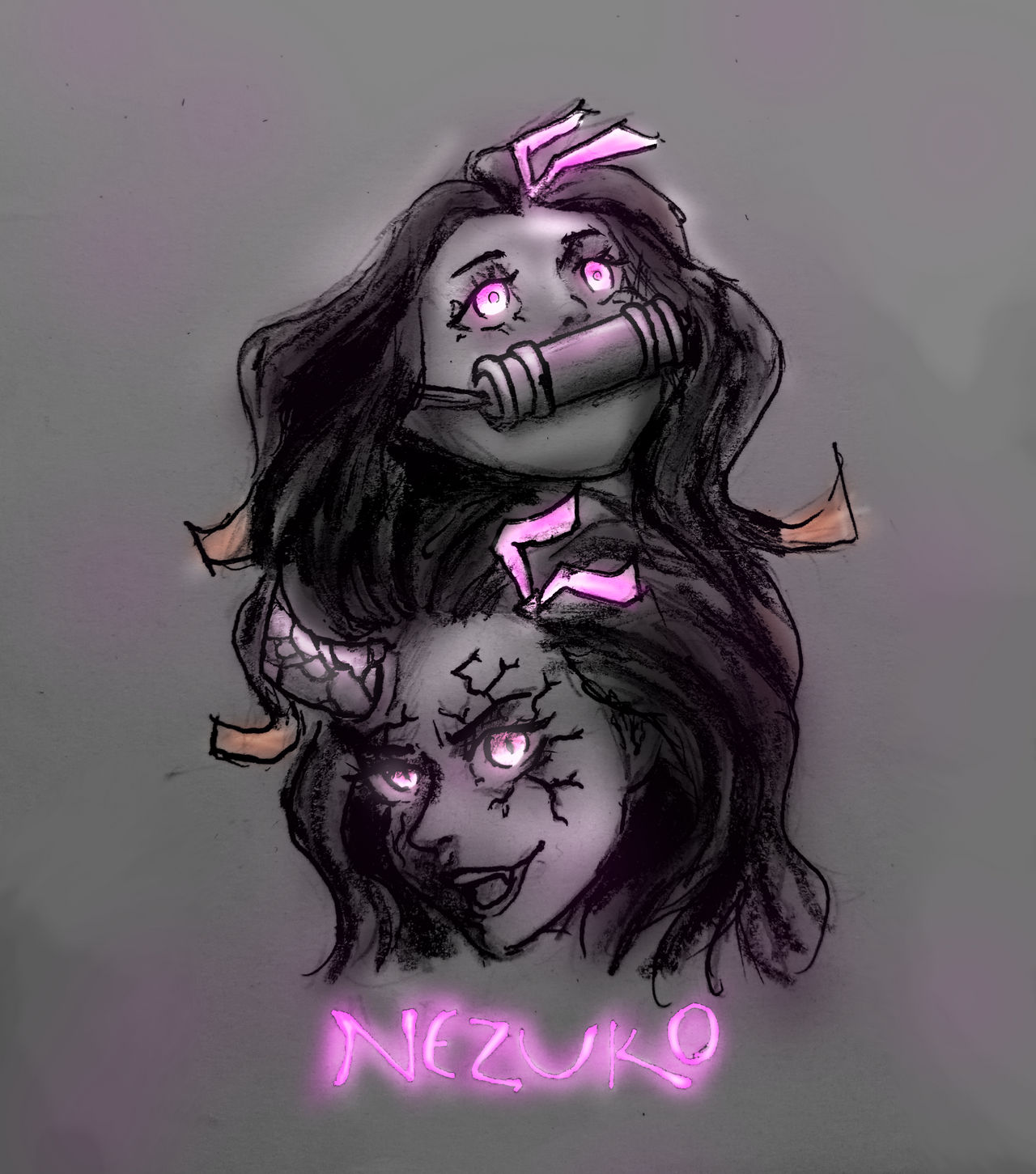 Nezuko fan art by Floudies on DeviantArt