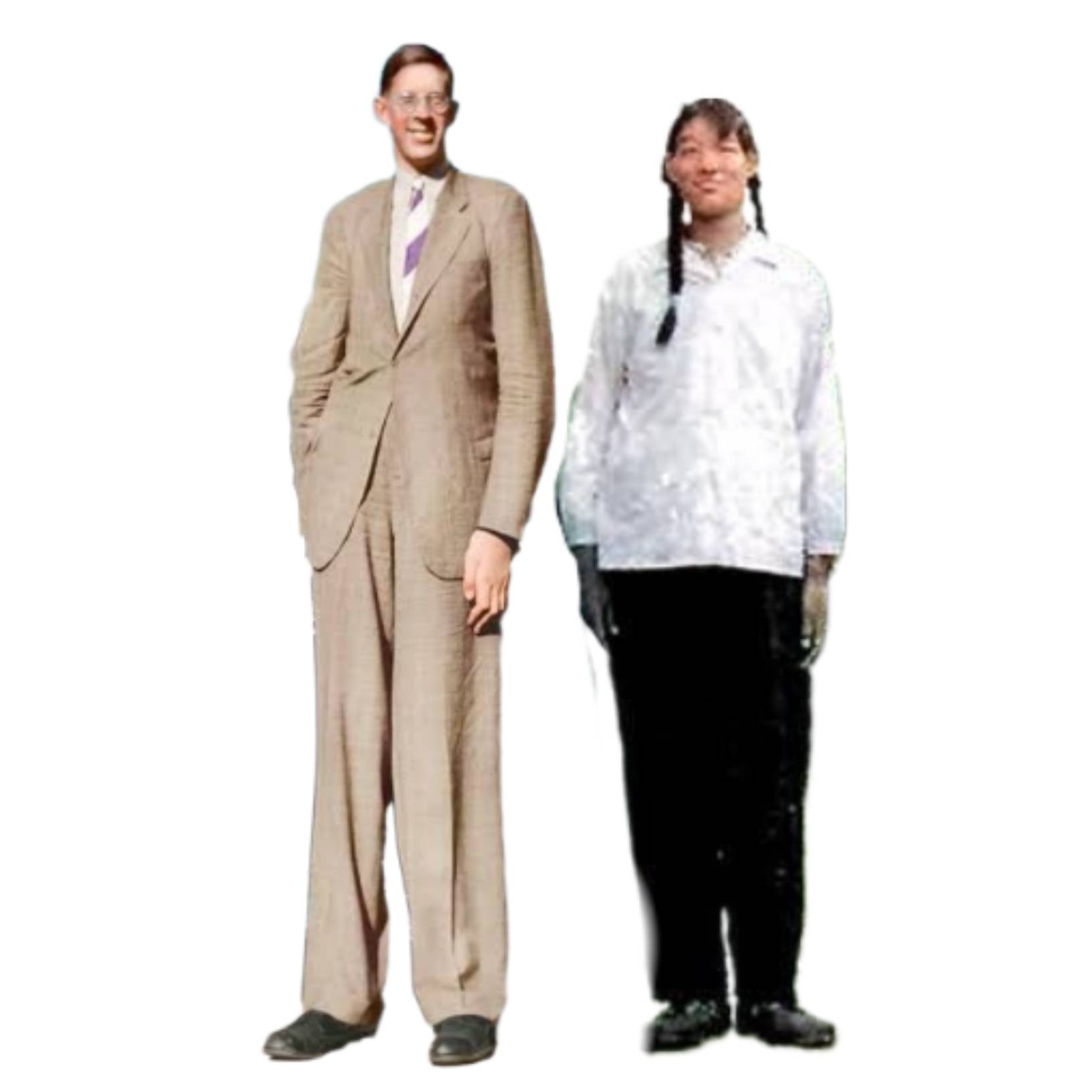 Robert Wadlow compared with Zeng Jinlian by BattleMonsterAnimals on